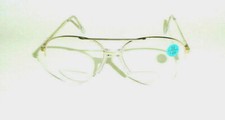 NWT Vintage 90's Aviator Metal Bi-Focal Reading Glasses 2.75 S.Gold 