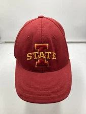 Iowa State Cyclones Red Flexfit Polyester Baseball Cap H7