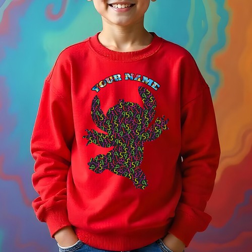 Personalised Boys and Girls Playful Number Day Ideas Jumper Sweatshirt #ND - Picture 11 of 25