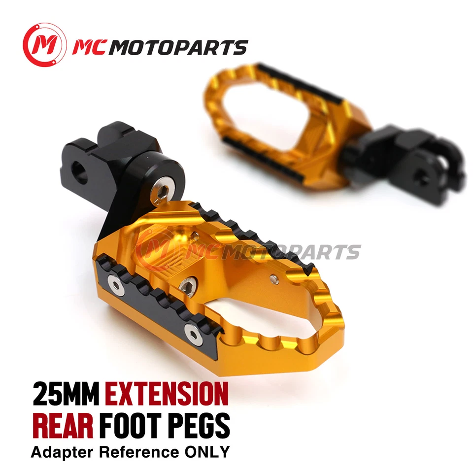 Para Honda VFR1200X 2016-2017 1 pulgada estriberas anchas traseras de pasajero descendente Foto 3 de 4