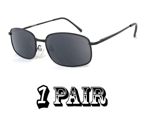 Retro Rectangle Metal Frame Tinted Sun Readers Reading Sunglasses UV400 - Picture 11 of 14
