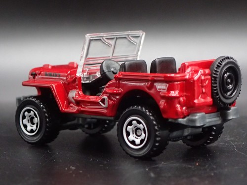 1948 48 Jeep Willys Rojo Raro 1:64 Escala Coleccionable Maqueta Coche Modelo - Imagen 5 de 7