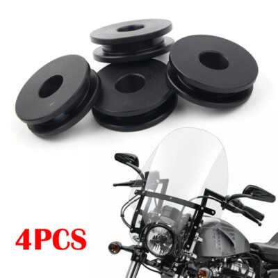 4PCS Detachable Windshield Bushing Grommets fit for Harley Road King Softail CC
