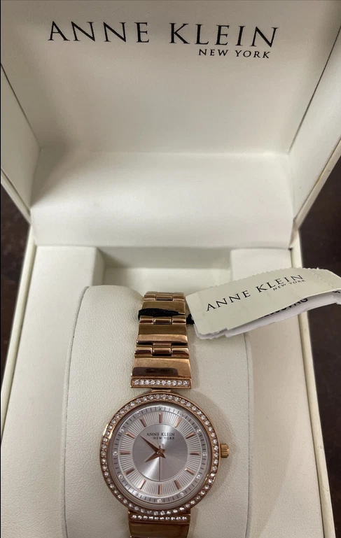 Anne Klein New York 12/2258SVRG Swarovski Crystal Gold Tone Women's Watch - Image 2 of 3