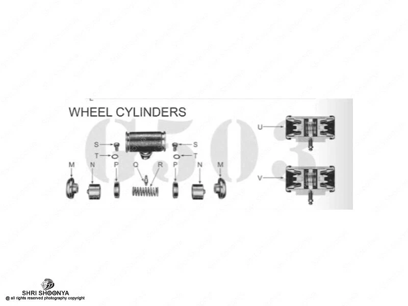 Fits Willys Jeep 41-68 MB GPW M38 CJ2A CJ3A M38A1-A1484 Brake Wheel Cylinder Set - Image 2 of 4
