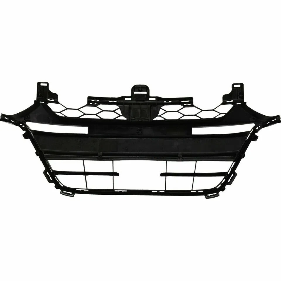 New Front Bumper Upper & Lower Grille + Hood Molding Fits 2018-2020 Honda Accord - Image 2 of 4