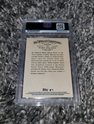 post malone rare card ROOKIE 2019 Topps Allen & Ginter's #176 Rap Musician $$ RC During Pokmon's 25th Anniversary in