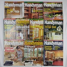 The Family Handyman Magazine Lot Of 10 2002-2003 Carpentry Tools Tips Deck Plans