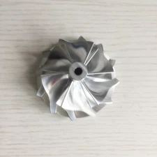 GT15-25 49.62/61.98mm 6+6 blades Turbo Billet compressor wheel cutback:7.5