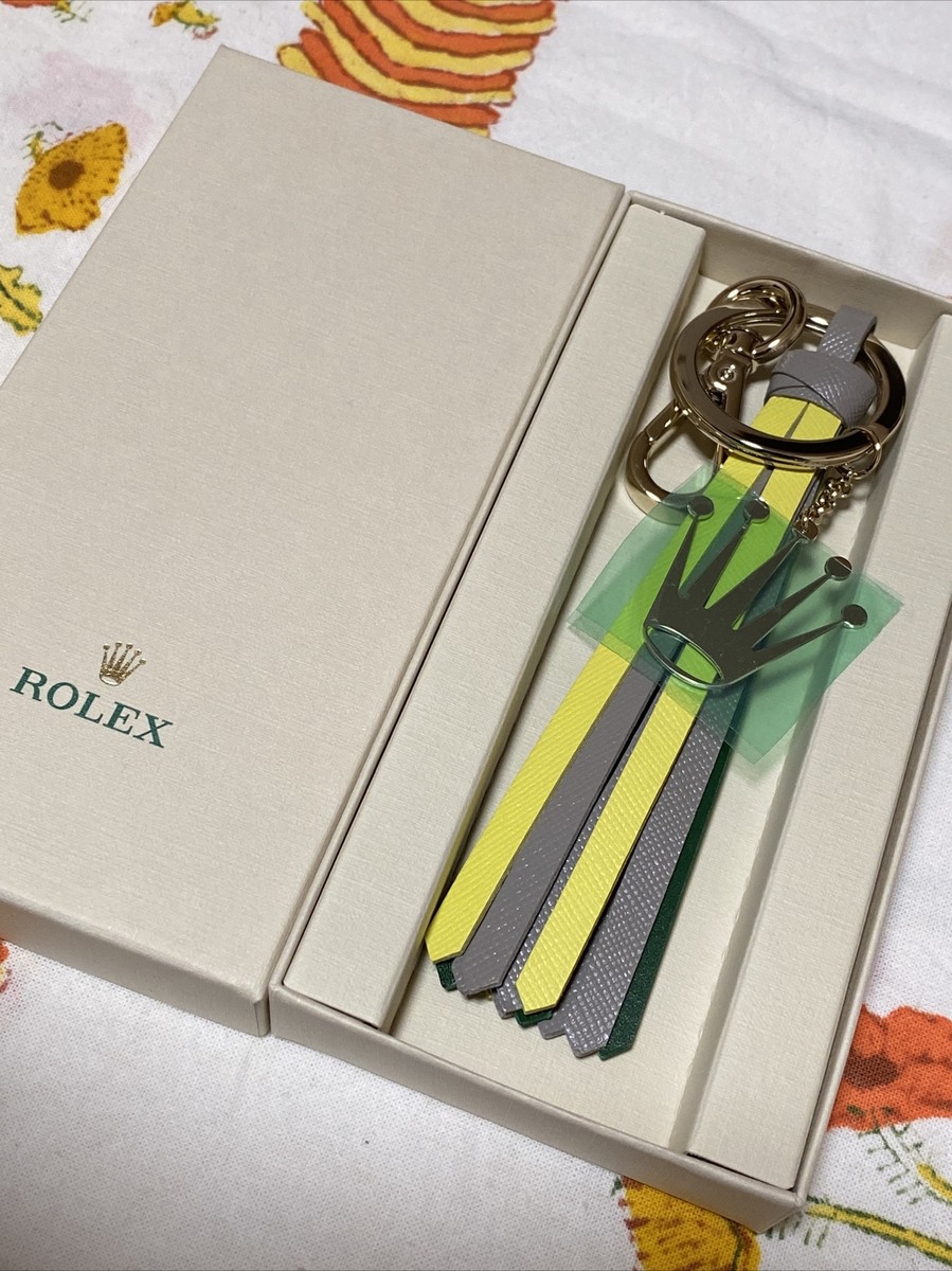 Rolex Key Ring Original Gift Idea Fringed Leather Crown Foil