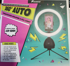 360' AUTO TRACKING HOLDER FILL LIGHT W/DESKTOP TRIPOD, TRACKING HOLDER 360'