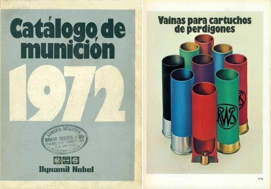 Dynamit Nobel 1972 Catalogo de Municion, Buenes Aires, Argentina
