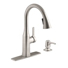 Kohler Rubicon Pull Down Sprayer Kitchen Faucet In Stainless