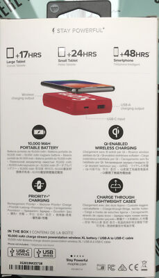 Supreme Mophie Charge Stream Power-station XL!!!!!!!!!!!Red Supreme Mophie Charge Stream Power-station XL!!!!!!!!!!!Red