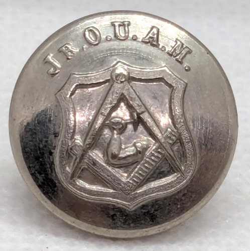 Vintage Button Jr. Order of United Auto Mechanics Waterbury Silver Shank 16mm - Picture 4 of 9