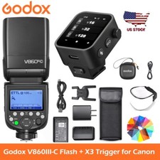 Godox V860III-C 2.4G TTL Flash Light Speedlite X3-C Trigger For Canon Cameras