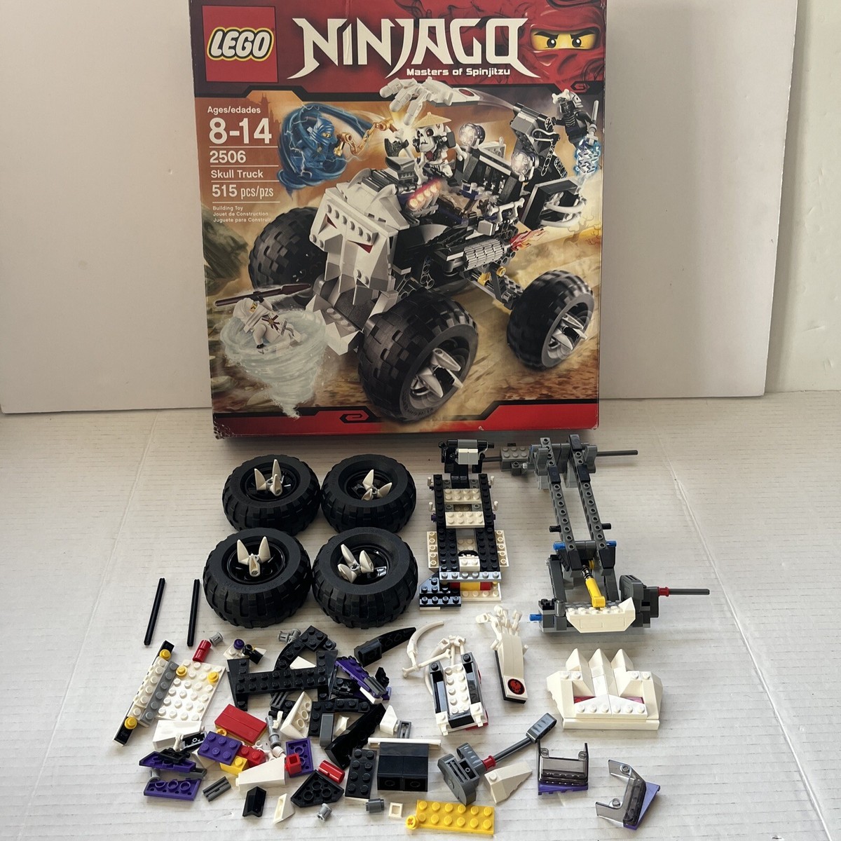 Lego Ninjago Masters of Spinjitzu Skull Truck 2506 Wheels