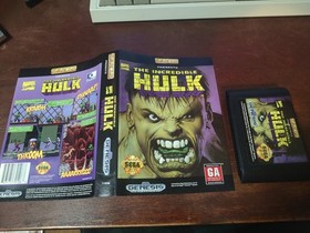 The Incredible Hulk (Sega Genesis, 1994) Authentic Game Cartridge