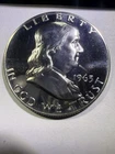 1963 Franklin Half Dollar Full Bell Lines . Possible Grader.