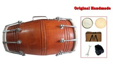 Professional Nut Bolt Dholak 17&rdquo; Tunable Mango Wood Indian Folk Musical Drum