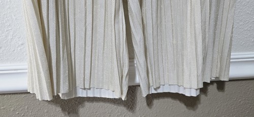 Zara Girls Pleated Paperbag Wide Leg Trouser Pants Beige/Gold Sz 11-12 Ref:158 - Picture 4 of 9