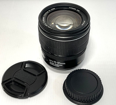 Canon EF-S 15-85mm f/3.5-5.6 IS USM Zoom Lens w/ Caps - NICE!!