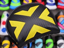 Scotty Cameron Phantom X Black  Yellow Mid Round Putter Headcover RH HEEL SHAFT