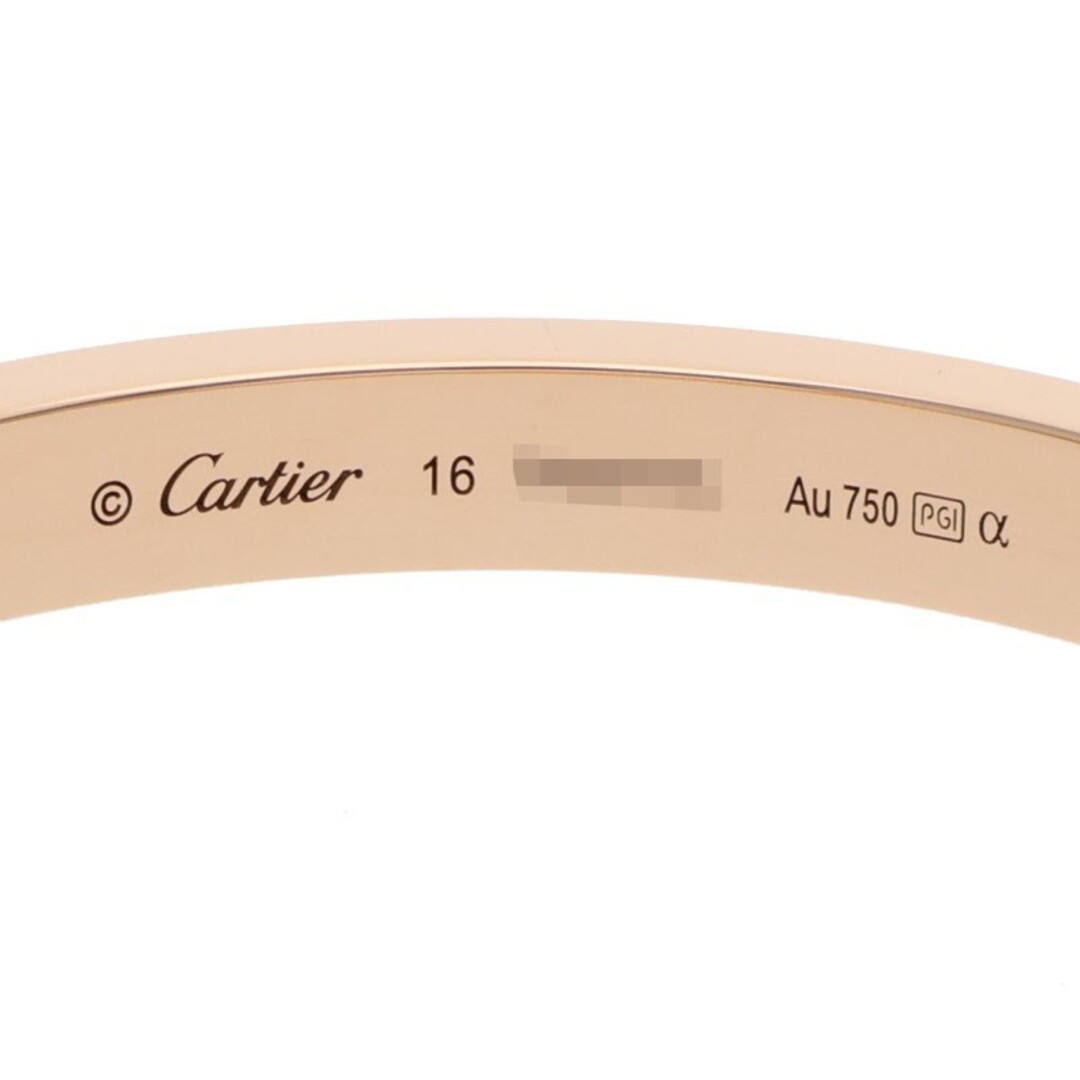 Cartier LOVE Bracelet Pave Diamonds 18kpg Classic Diamond Women 16 Used e9f0363d image 4