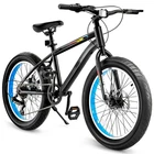 Uimoso 20" MTB Bike, Shimano 7-Speed, Carbon Steel Frame, Dual Disc Brakes