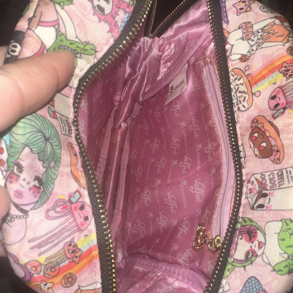 Tokidoki X Valfre Raro Mini Mochila Bolso Increíble Patrón Unicorno Suavemente Amado  Foto 3 de 4