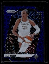 2024 Panini Prizm WNBA #86 A'ja Wilson Blue Velocity Prizms Free Shipping