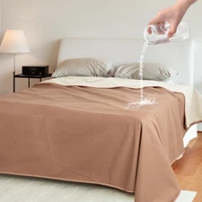 Waterproof Blanket for Bed, Reversible Fleece Couch Sofa Furniture Protector,...