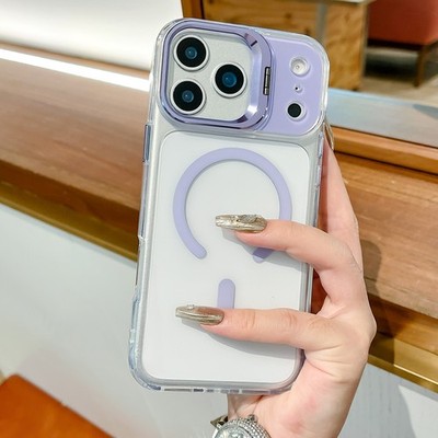Handyhülle für iPhone 17 16 15 14 Pro Max Magsafe Schutz Case Cover Linsenhalter