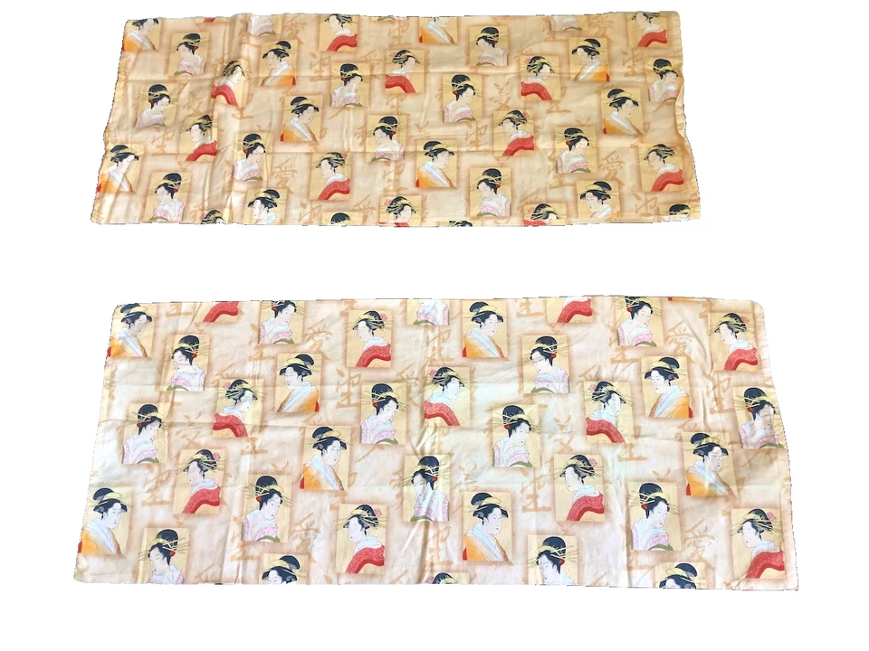 Custom Made Geisha Japanese Asian Theme Cotton King Pillowcases - Image 2 of 4