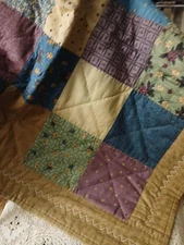 26 X 26 Quilted Square Throw For Table.  Beautiful Colors For Fall.