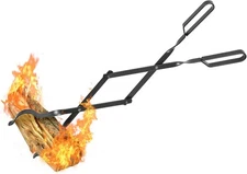 Long Fireplace Tools Campfire Accessories Tongs and Log Grabber