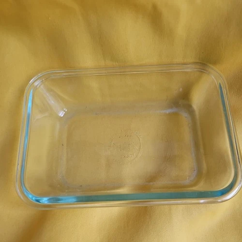 Vintage Small Pyrex 2 Cup Baking Dish Clear Glass Oven Safe
