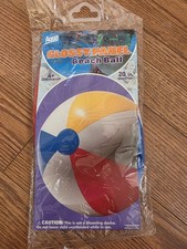 2001 Aqua Leisure 20" Beach Ball Glossy 6-Panel Colorblock Orig Package Vtg