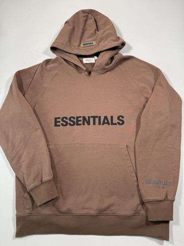Essentials Fear Of God SSENSE Hoodie Mens XL Brown Rain Drum Sweatshirt Designer