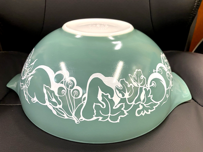 食器 SEMI CRYSTAL Vtg Pyrex 4 Qt 444 Cinderella Fruit Salad Bowl 1960 Promotion Rare