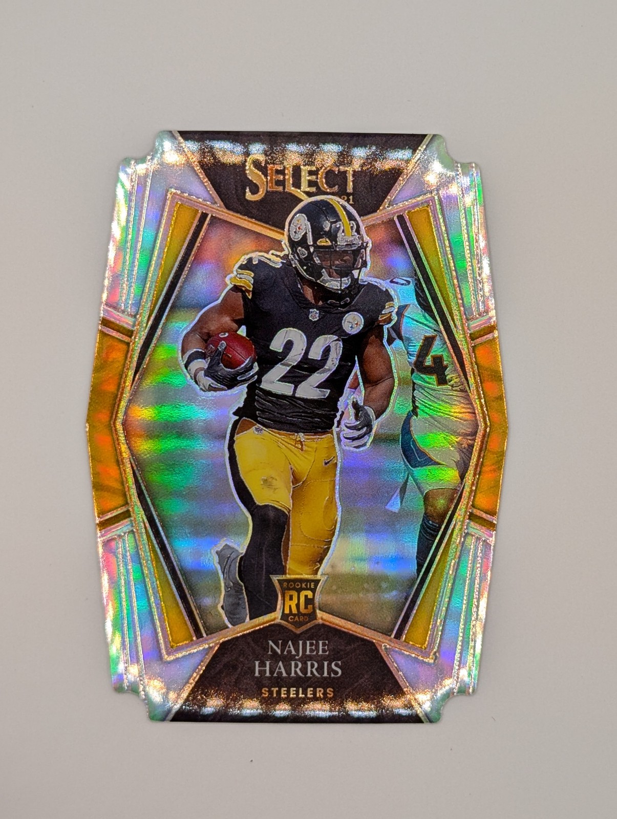 2021 Panini Select - Premier Level Najee Harris #153 Silver Prizm Die-Cut (RC)