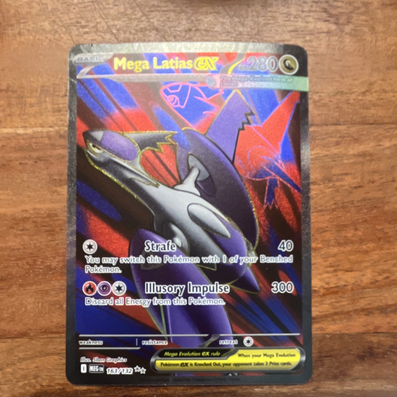 Pokemon Company Pokémon TCG Mega Latias EX 163/132 Evolutions Full Art Holo