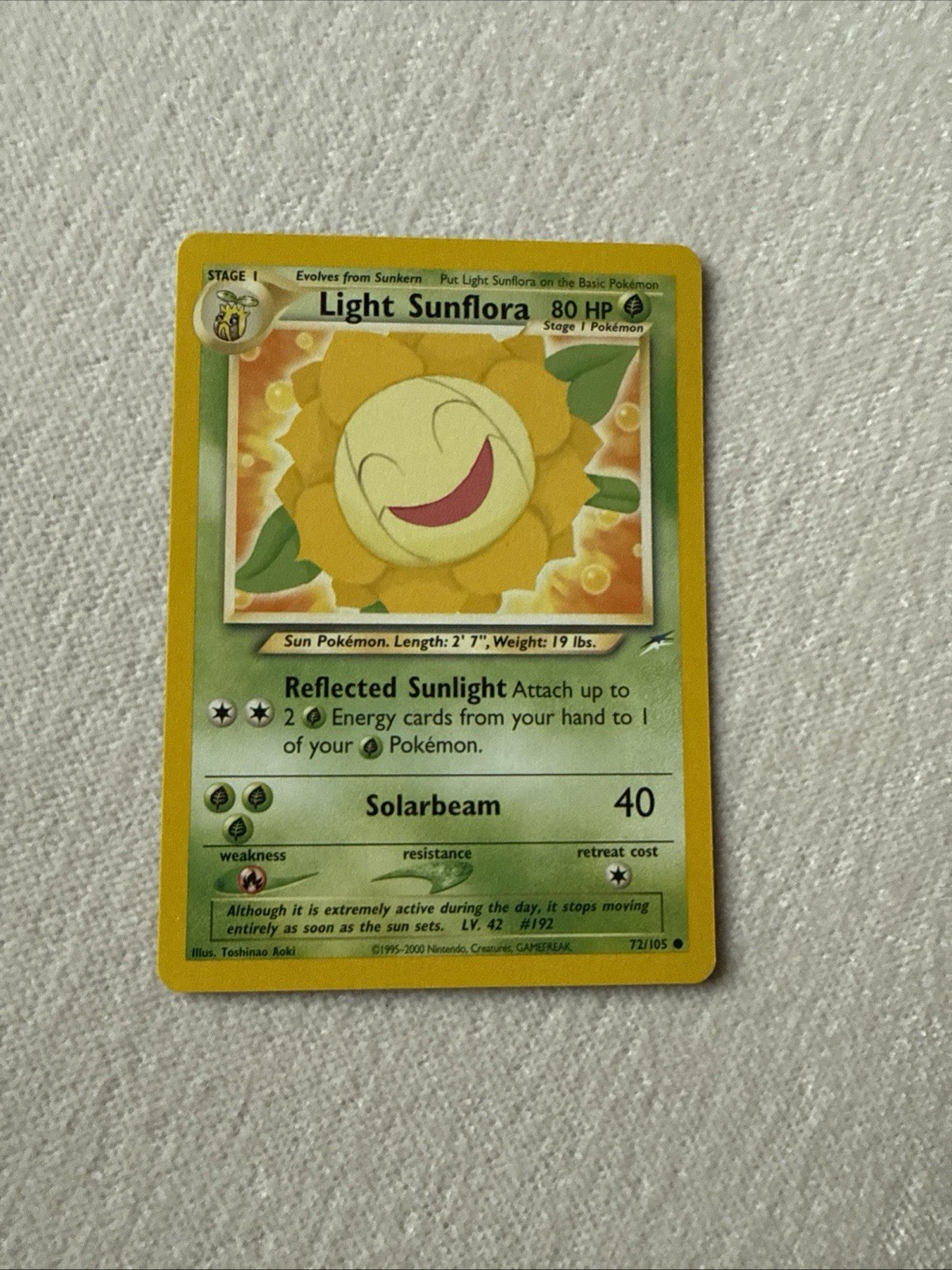 Light Sunflora [HP] - Pokemon TCG Neo Destiny 72/105 [Common] LP