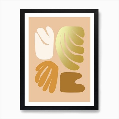 Blumen Matisse Formen 2 Kunstdruck gerahmt Wandbild Poster Leinwanddruck Bild