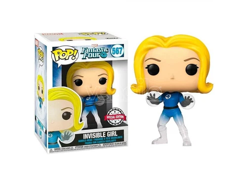 Pop Figura Marvel Fantastic Four Invisible Girl Esclusiva Funko