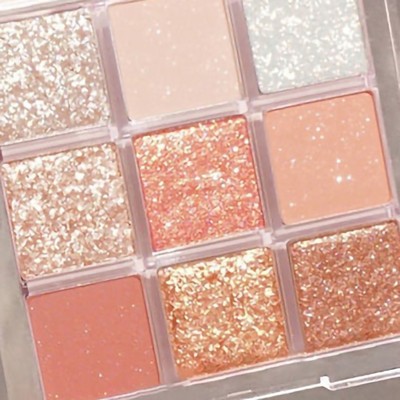 9 Color Eyeshadow Palette Glitter Matte Smooth Blend Makeup Eye Shadow For W URS