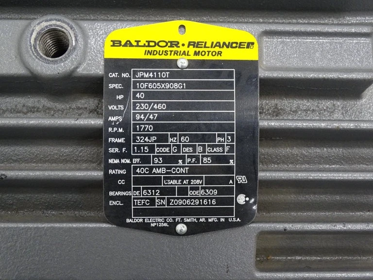 MOTOR BALDOR RELIANCE JPM4110T - Imagem 4 de 4