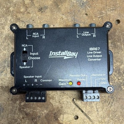 InstallBay IBR67 Line Driver Line Output Converter w/ RCA Input/Output