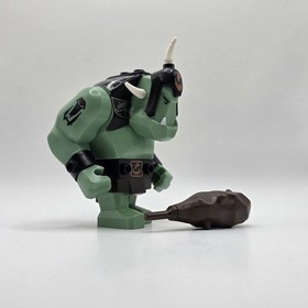 LEGO Troll Sand Green w Black Armor Minifigure (cas424) Castle Fantasy Era 7097