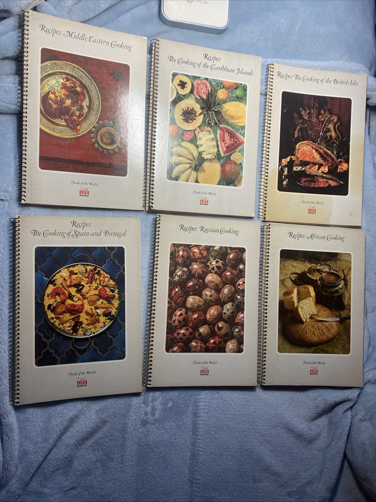 Lot of 6 Time Life Book Foods Of The World Recipe Books (Spiral Bound) Vintage